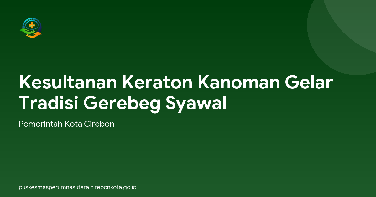 Kesultanan Keraton Kanoman Gelar Tradisi Gerebeg Syawal