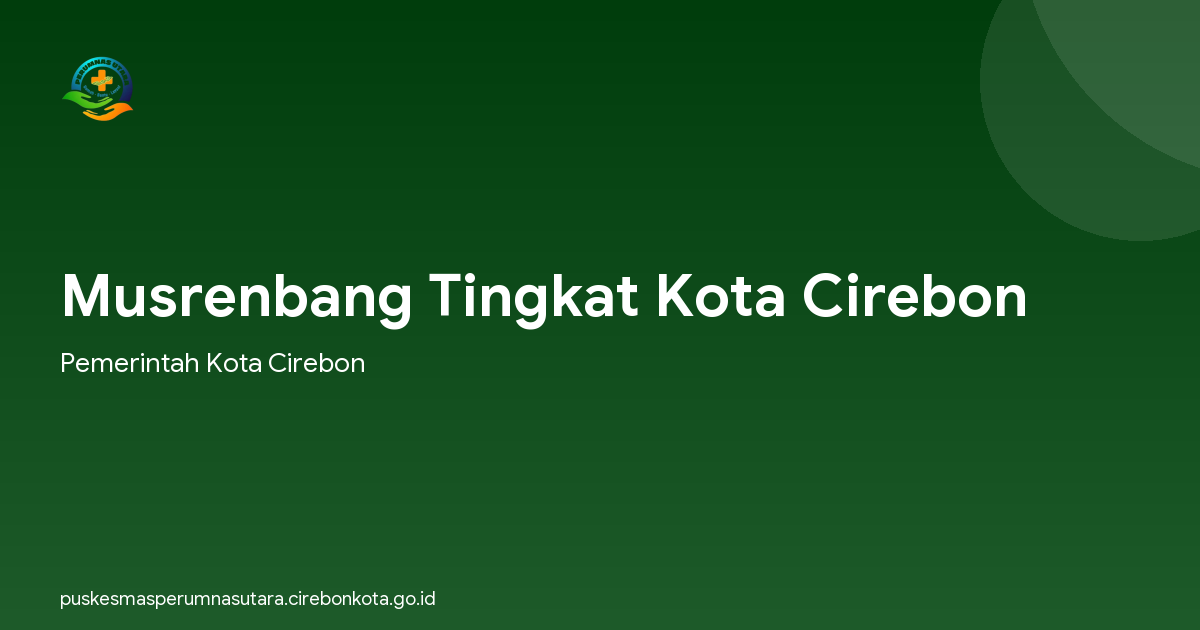 Musrenbang Tingkat Kota Cirebon