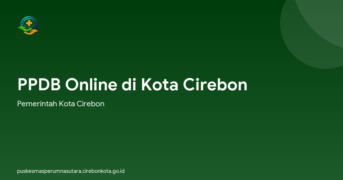 PPDB Online di Kota Cirebon