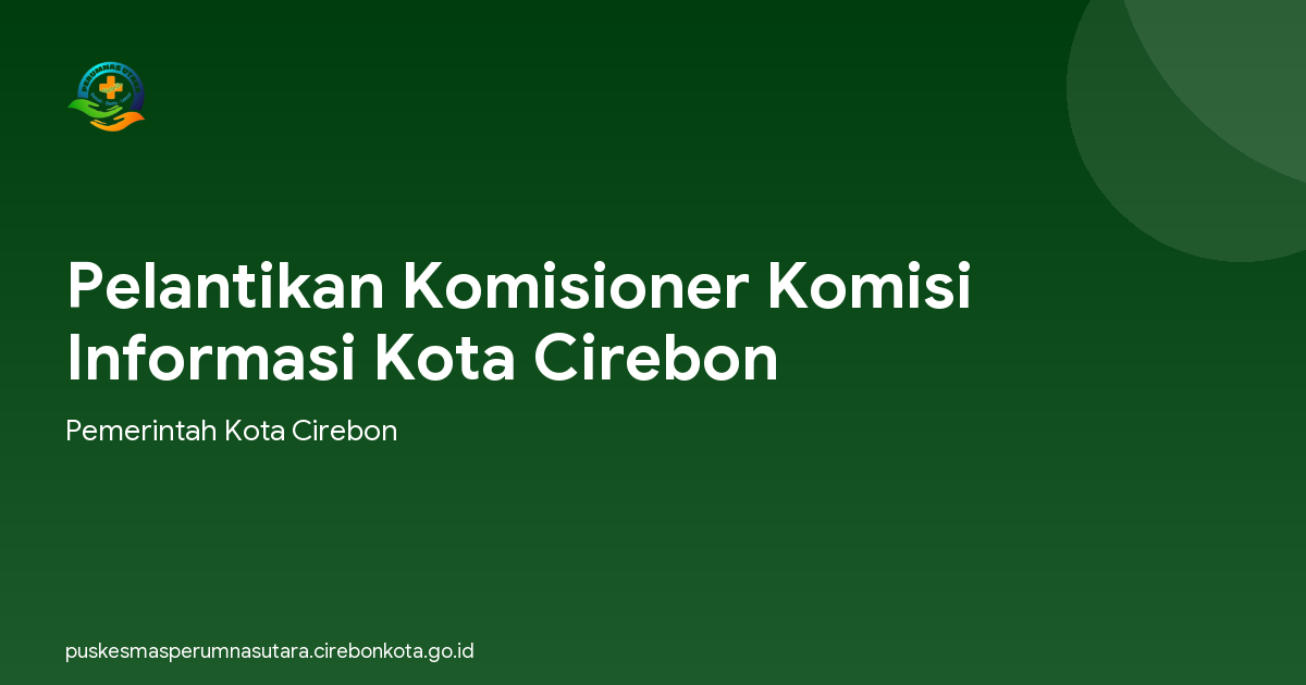 Pelantikan Komisioner Komisi Informasi Kota Cirebon