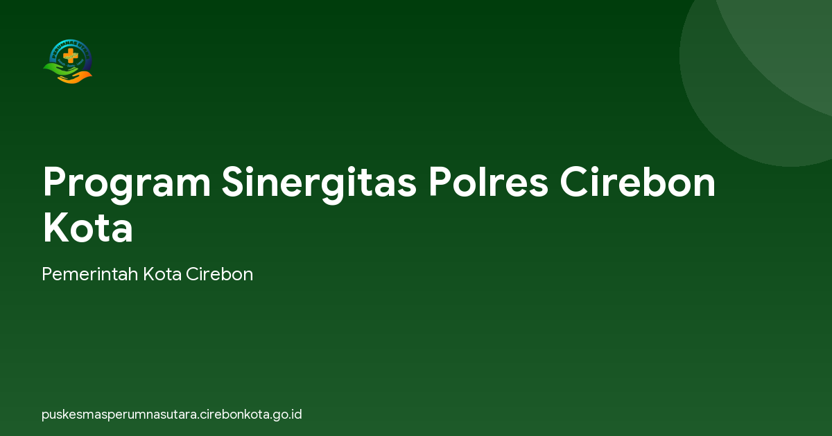 Program Sinergitas Polres Cirebon Kota